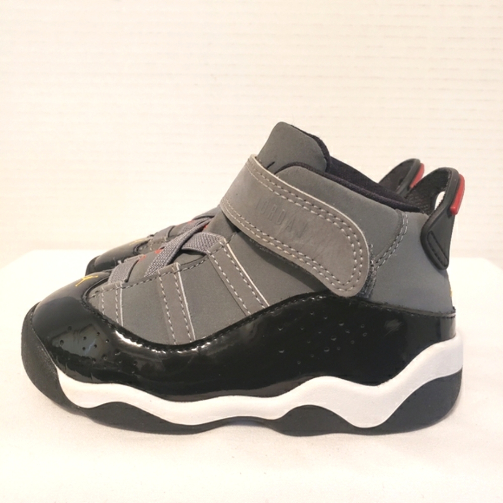 Jordan 6 Rings Toddler Size 7C Light Graphite, Black, White - Picture 2 of 15
